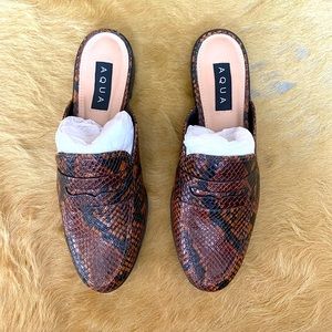 Aqua mule loafer BRAND NEW